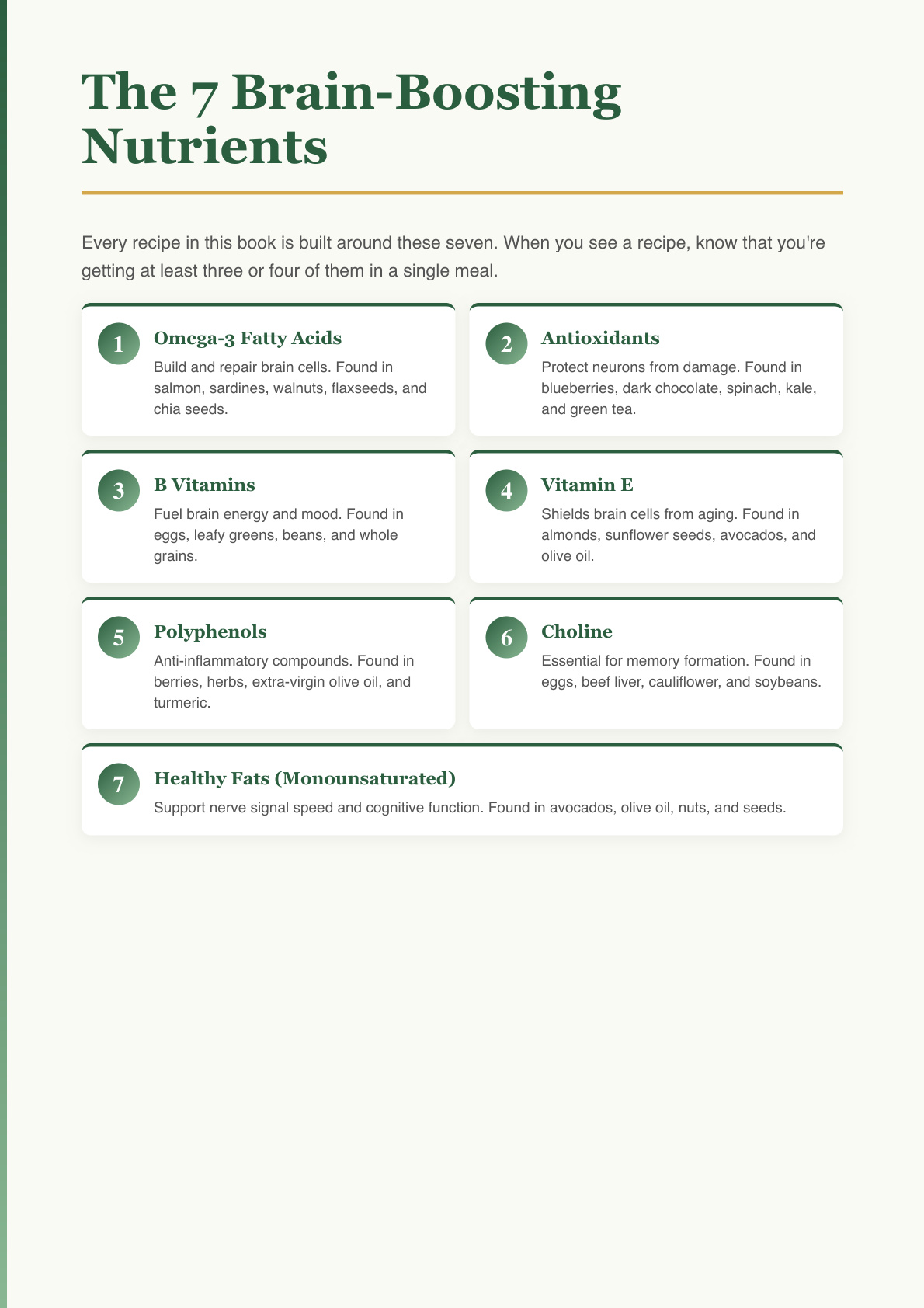 The 7 Brain-Boosting Nutrients